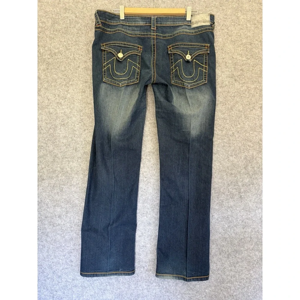 True Religion Jeans Men's 36x31 Dark Wash Denim Classic Relaxed Straight USA Y2K